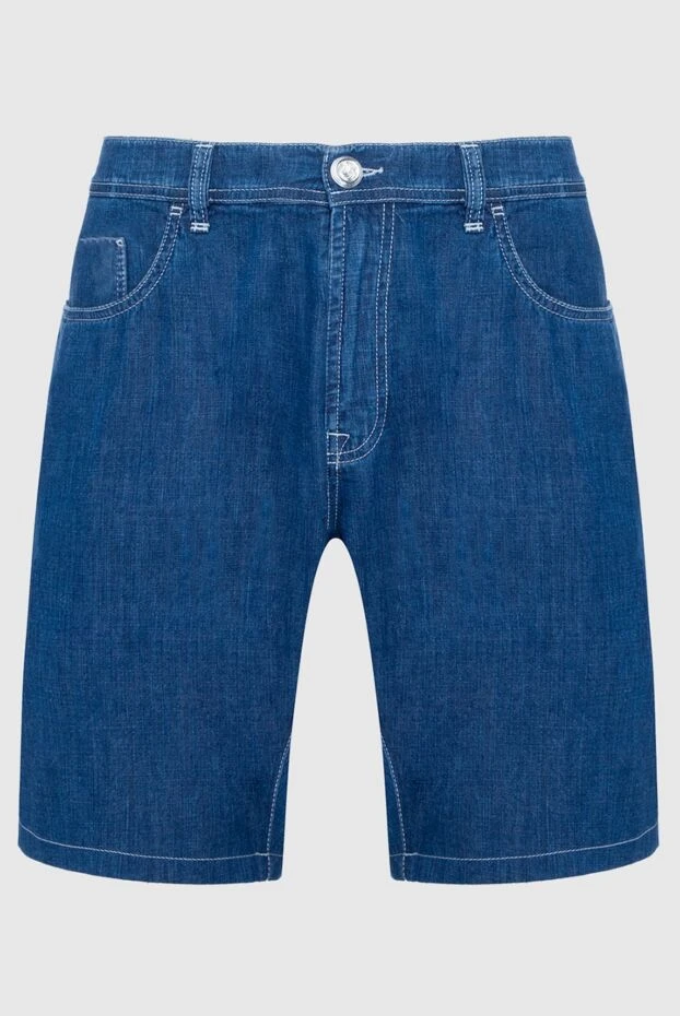 Scissor Scriptor мужские шорты из хлопка синие мужские купить с ценами и фото 160923 - фото 1