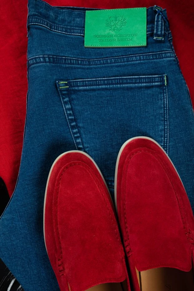 Scissor Scriptor basic mid-length denim shorts with button fastening 160925 - photo 2