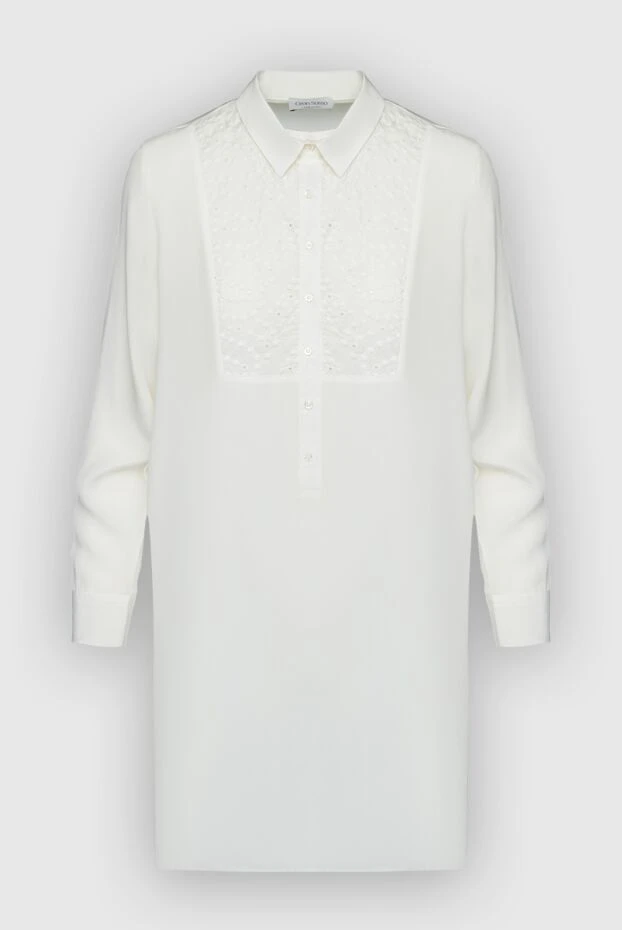 Gran Sasso женские блуза из шелка белая женская купить с ценами и фото 160943 - фото 1