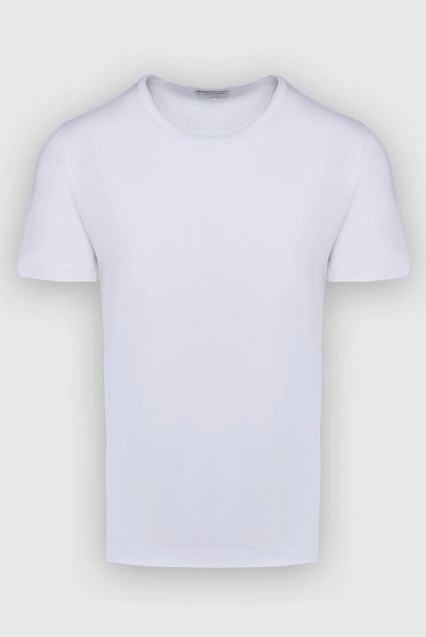 Gran Sasso мужские футболка из льна белая мужская купить с ценами и фото 160959 - фото 1