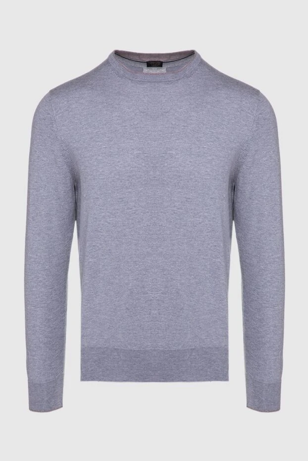 Gran Sasso man cotton, cashmere and silk jumper gray for men buy with prices and photos 160971 - photo 1