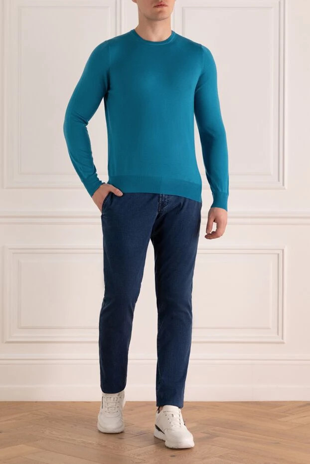 Gran Sasso man blue wool jumper for men buy with prices and photos 160974 - photo 2