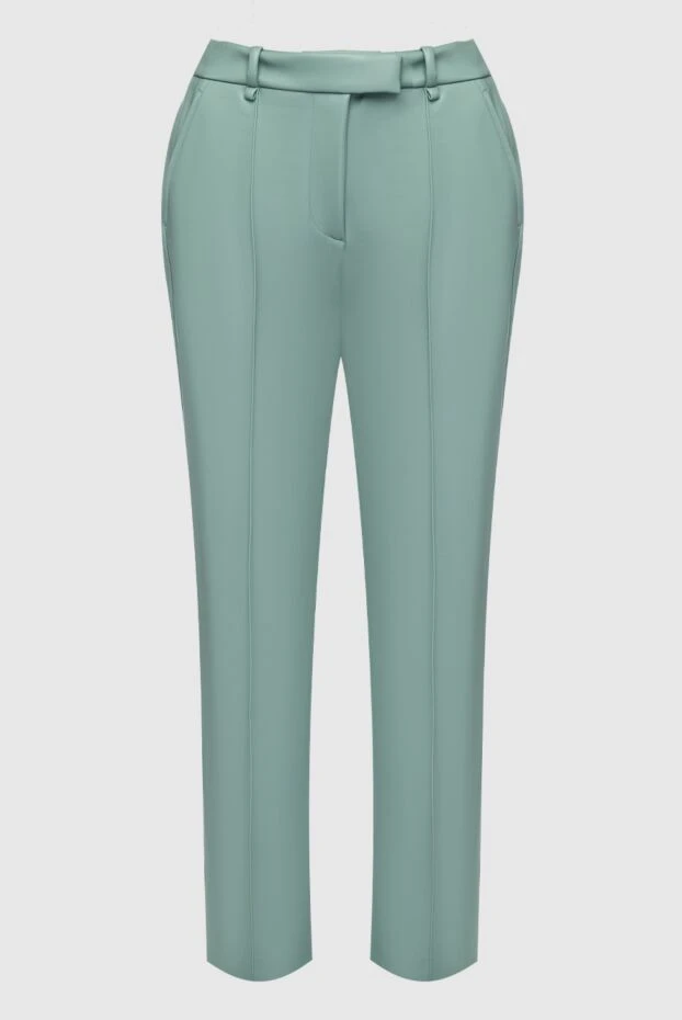 Giuseppe Di Morabito женские брюки из кожи зеленые женские купить с ценами и фото 161004 - фото 1
