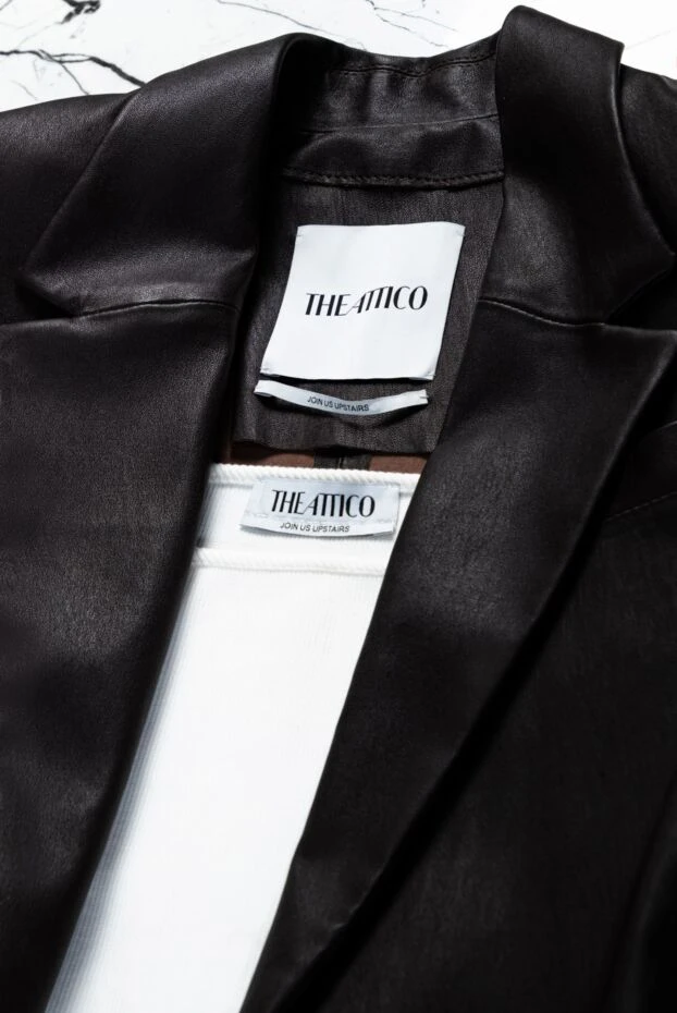 The Attico white top with wide straps and metal buckles 161024 - photo 2