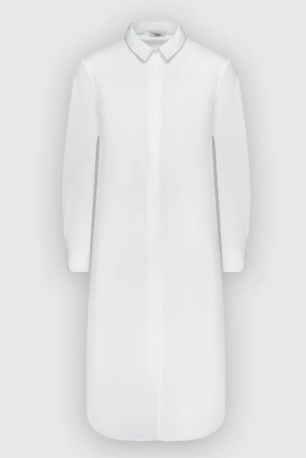 Peserico женские платье из хлопка белое женское купить с ценами и фото 161084 - фото 1