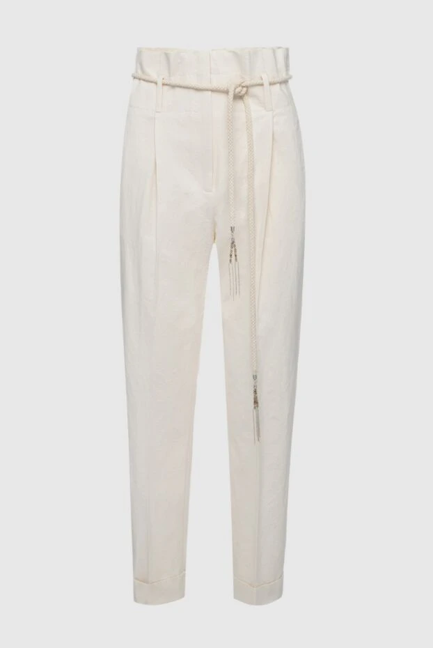 Peserico woman white trousers for women buy with prices and photos 161094 - photo 1