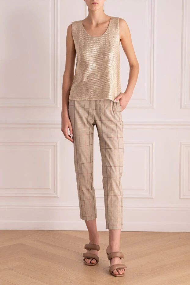 Peserico woman beige trousers for women buy with prices and photos 161095 - photo 2