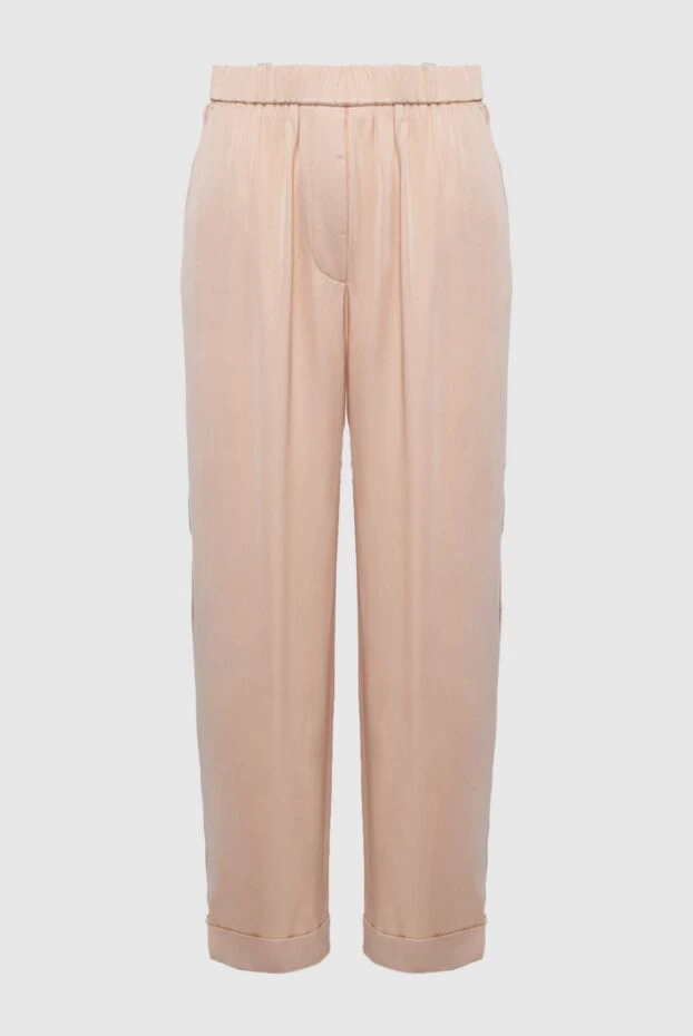 Peserico woman beige viscose trousers for women buy with prices and photos 161096 - photo 1