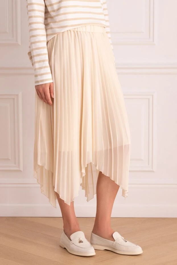 Peserico woman beige cotton skirt for women 168630 - photo 3