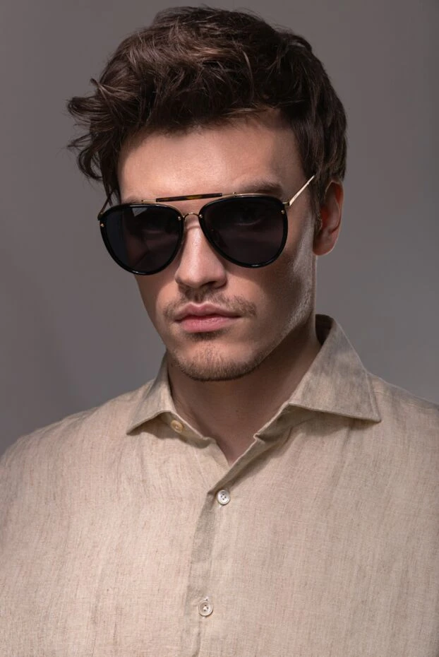 Gucci double bridge sunglasses with glossy dark frame 161151 - photo 2