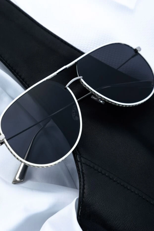 Dior glasses with a thin metal frame and textured trim along the contour 161183 - photo 2