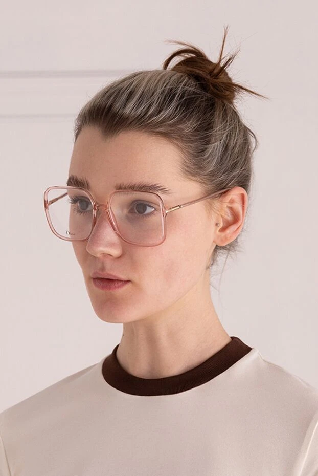 Dior женские очки из пластика и металла белые женские купить с ценами и фото 161186 - фото 2
