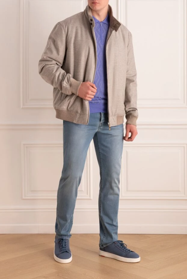 Cesare di Napoli man wool and cashmere jacket beige for men 161199 - photo 2