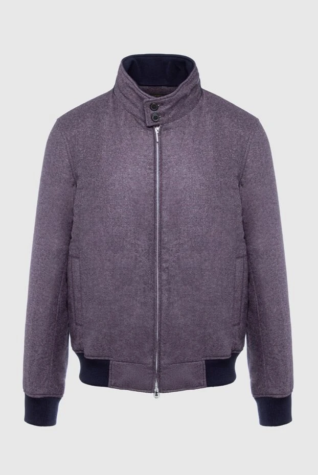 Cesare di Napoli мужские куртка из шерсти и кашемира фиолетовая мужская купить с ценами и фото 161202 - фото 1