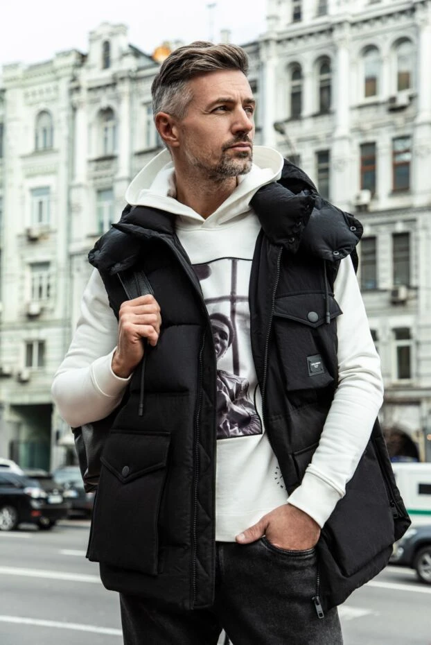 Limitato урбаністичне худі з фотопринтом на грудях з м'якої бавовни 161205 - фото 2