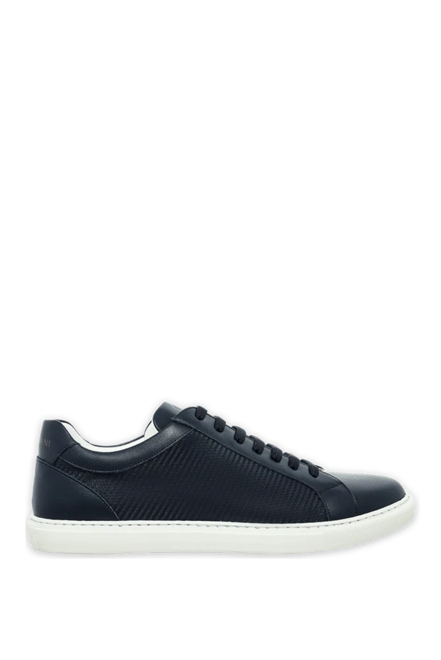 Corneliani man blue leather sneakers for men buy with prices and photos 161232 - photo 1