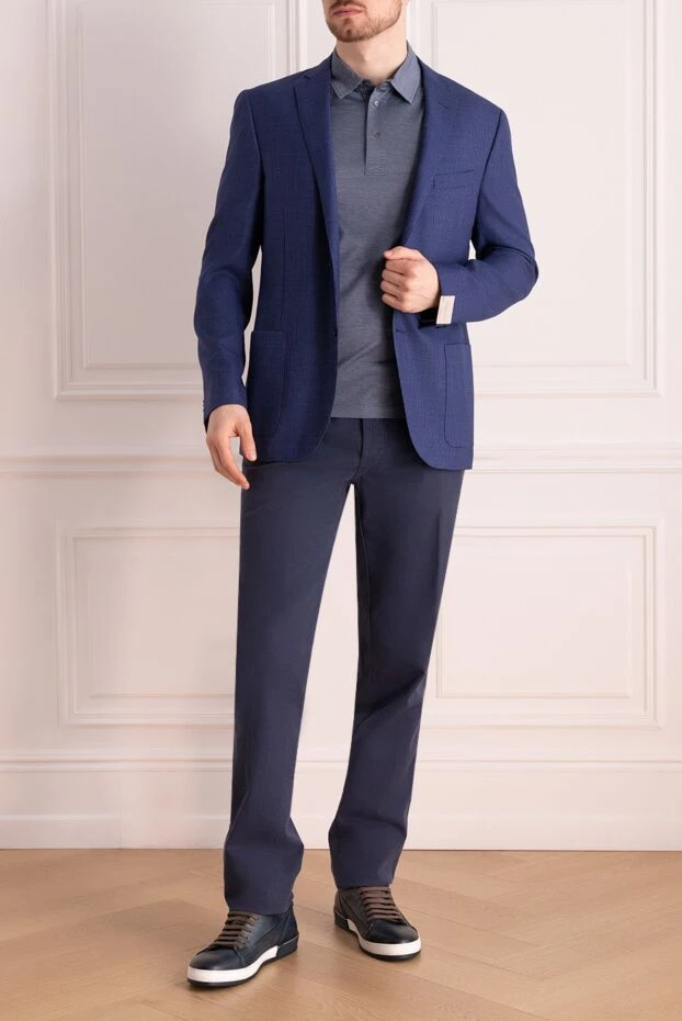 Corneliani man blue wool jacket for men 161239 - photo 2