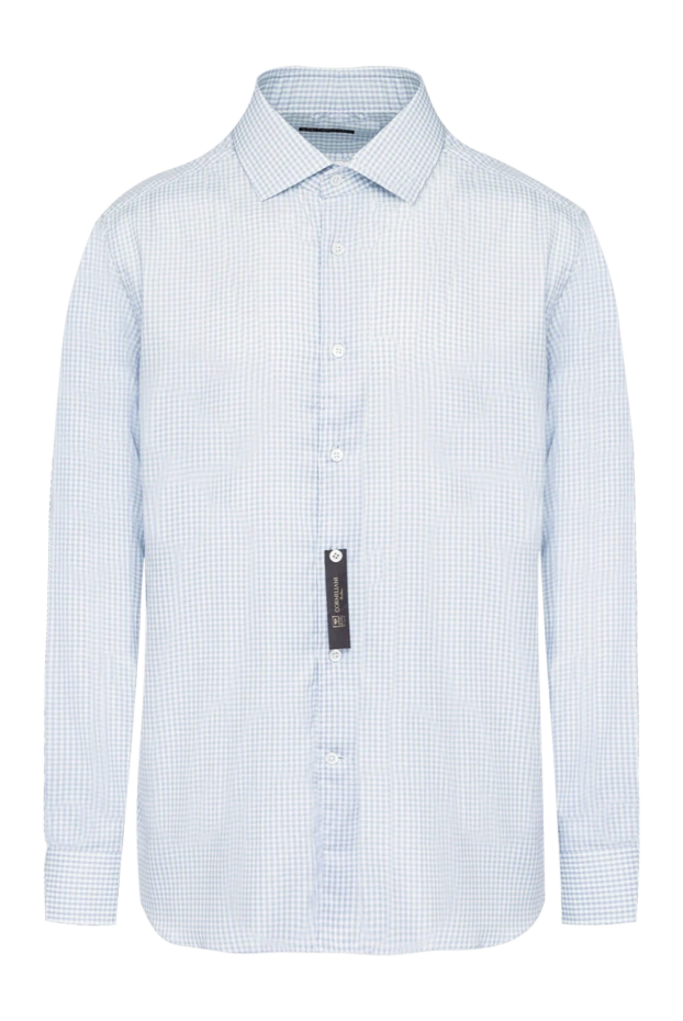 Corneliani blue cotton shirt for men 161247 - photo 1