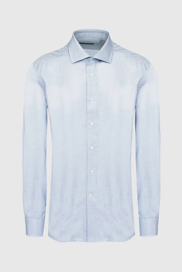 Corneliani man blue cotton shirt for men buy with prices and photos 161249 - photo 1