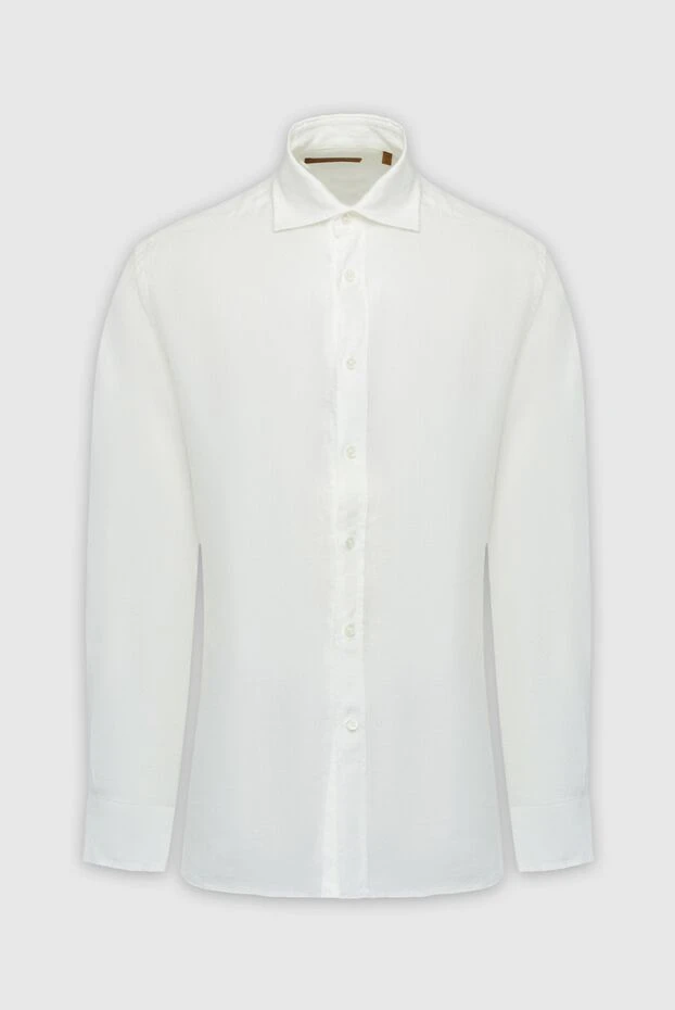 Corneliani white linen shirt for men 161254 - photo 1