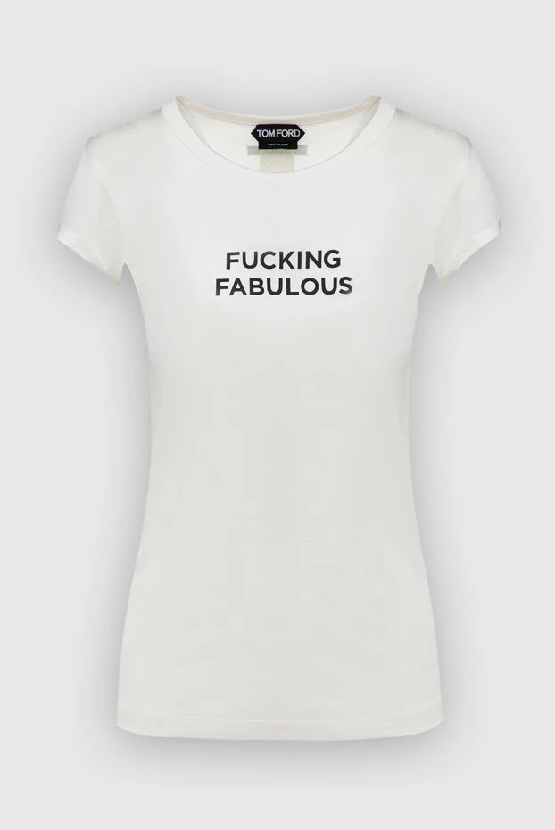 Tom Ford женские футболка с шелком белая женская купить с ценами и фото 161270 - фото 1