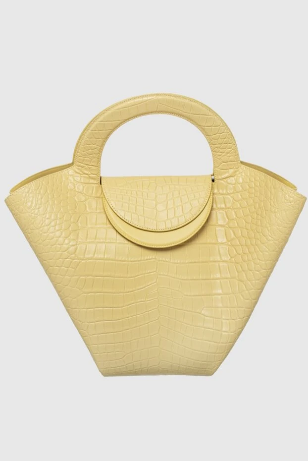 Bottega Veneta women's yellow bag made of textured leather 161273 - photo 1