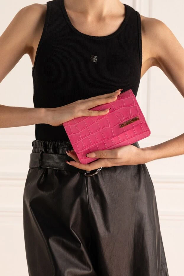 Jacquemus жіночі сумка зі шкіри рожева жіноча купити фото з цінами 161285 - фото 2