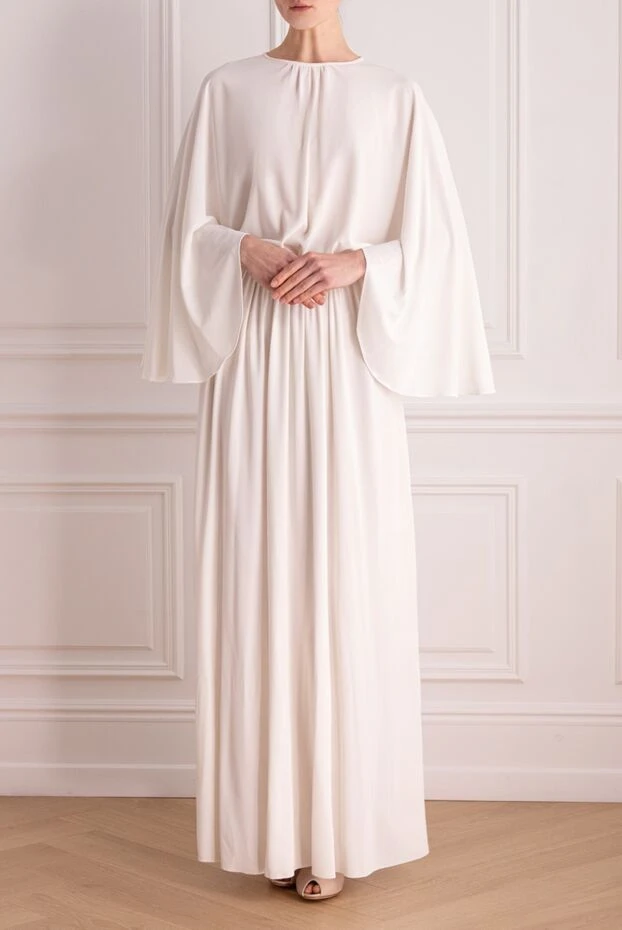 Dior woman white viscose and silk dress for women buy with prices and photos 161291 - photo 2