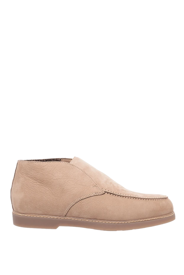 Doucal`s beige nubuck loafers for men 161312 - photo 1