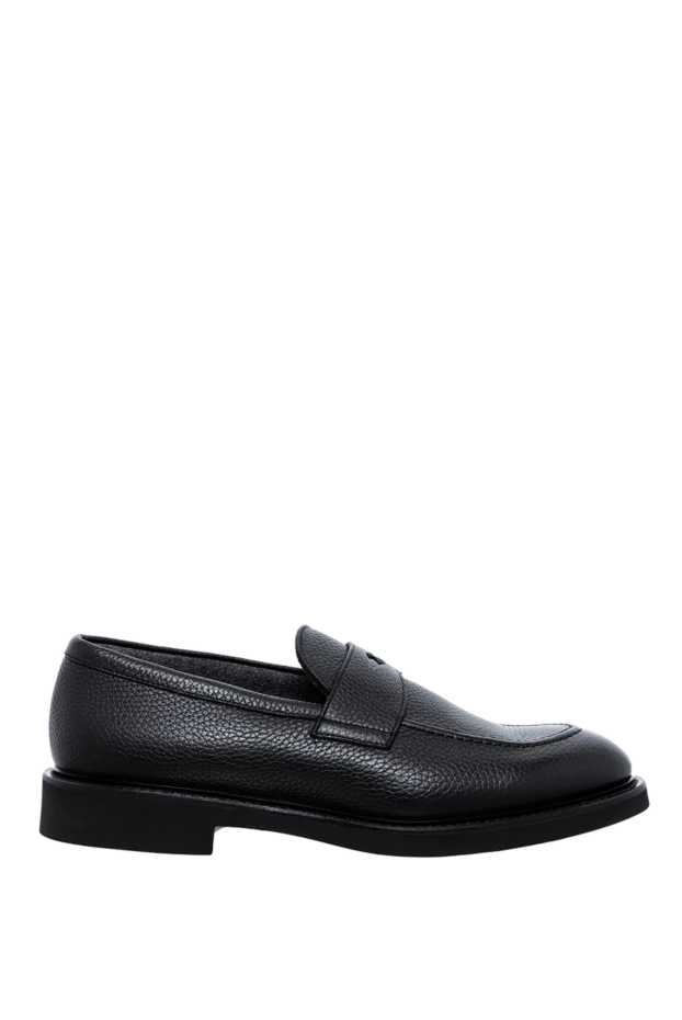 Doucal`s man black leather loafers for men 161315 - photo 1