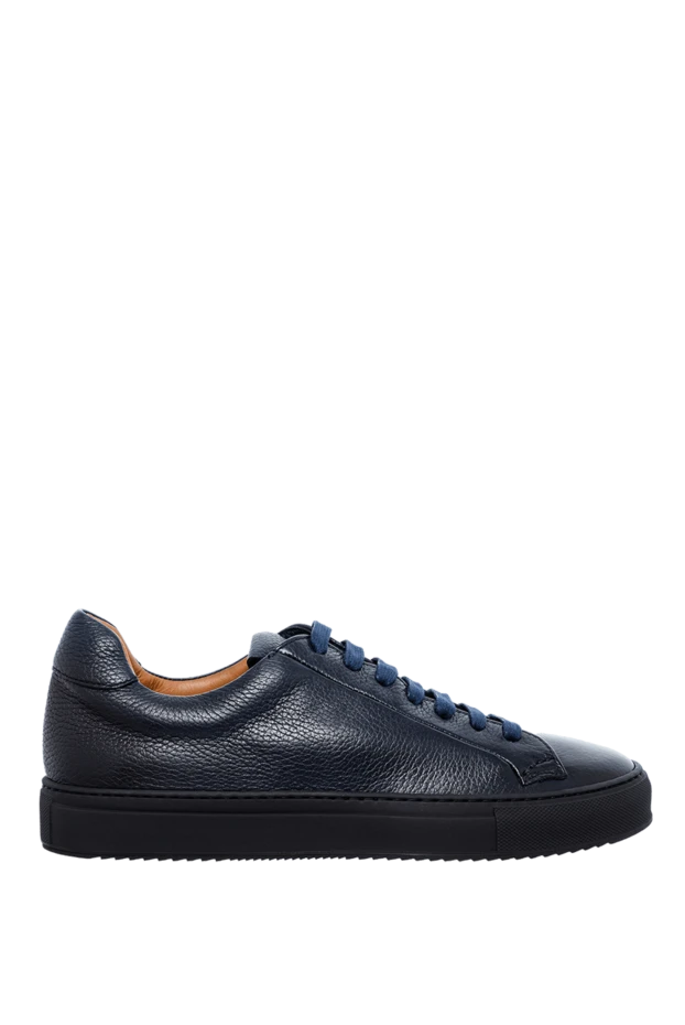 Doucal`s man blue leather sneakers for men buy with prices and photos 161319 - photo 1