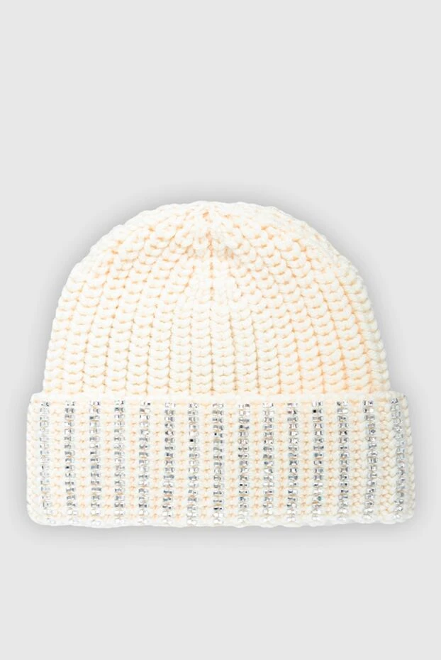 Ermanno Scervino woman white woolen hat for women buy with prices and photos 161326 - photo 1