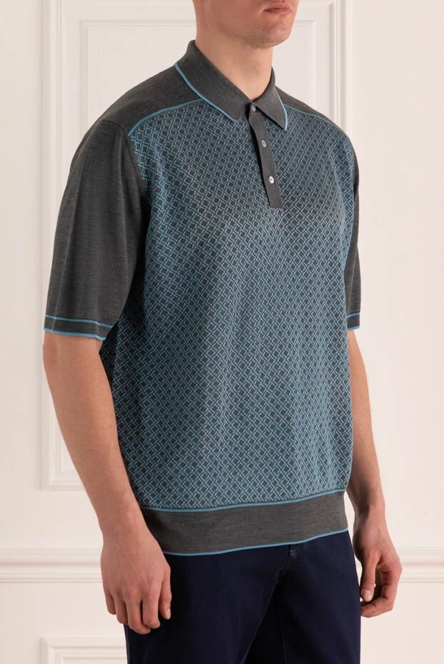 Stefano Ricci black cotton and silk polo for men 161354 - photo 3