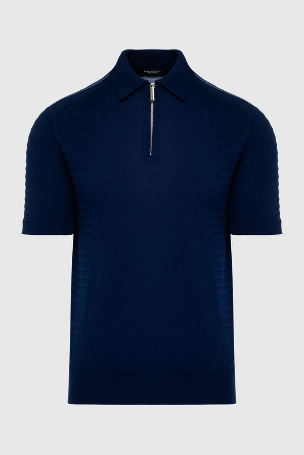 Stefano Ricci поло з бавовни та шкіри крокодила біле чоловіче 161379 - фото 1