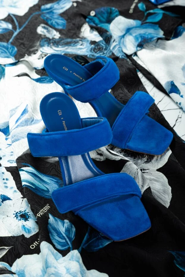 Gia Borghini sandals for women bright blue suede 161386 - photo 2
