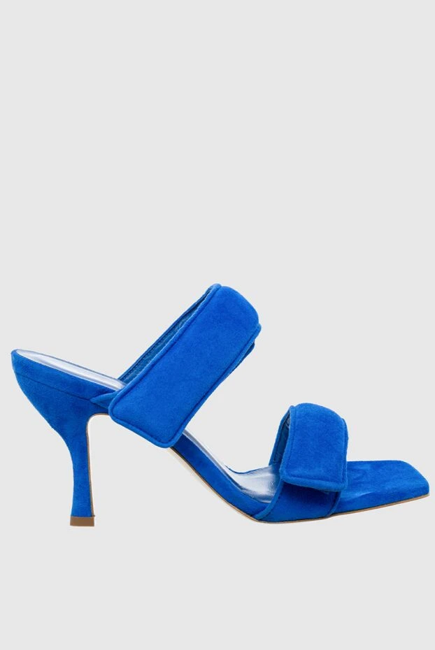 Gia Borghini woman blue suede sandals for women 161386 - photo 1