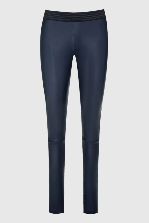 DROMe woman blue leather trousers for women buy with prices and photos 161419 - photo 1