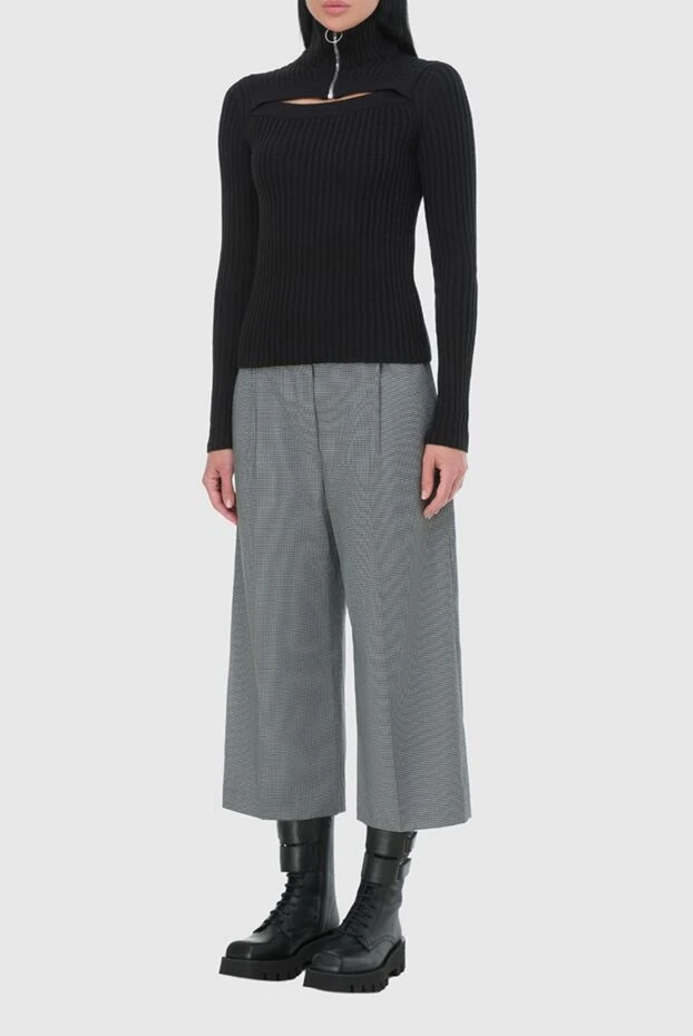 MSGM woman black acrylic and wool golf for women buy with prices and photos 161431 - photo 2