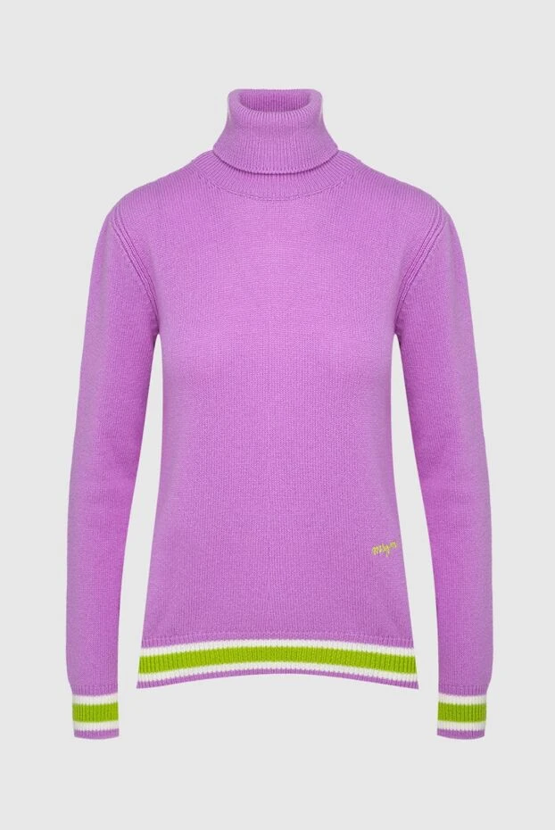 MSGM woman purple merino and cashmere golf for women buy with prices and photos 161434 - photo 1