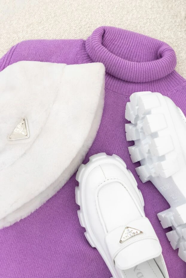 MSGM golf from merino and cashmere purple women's 161434 - photo 2