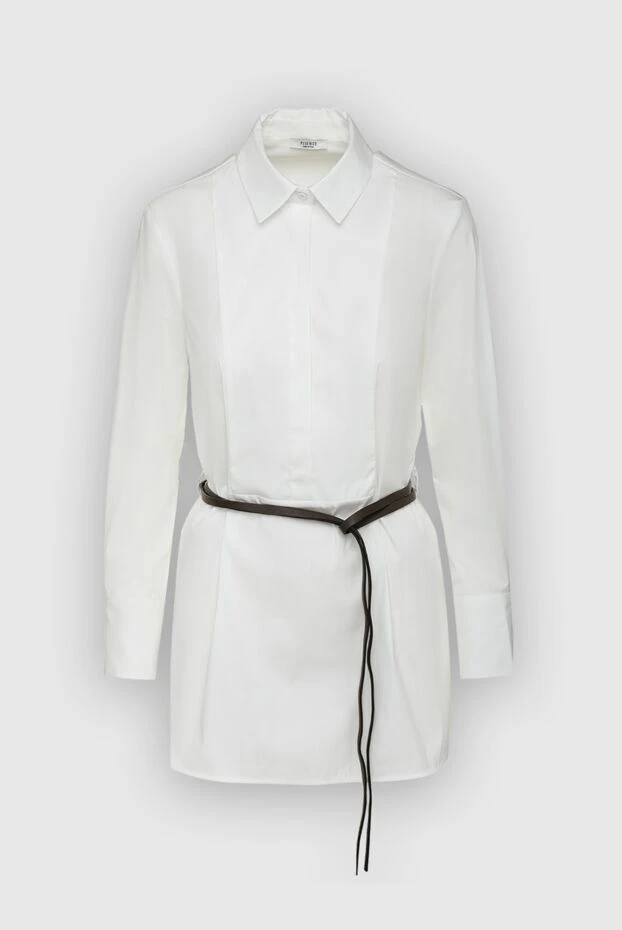 Peserico женские блуза из хлопка и полиамида белая женская купить с ценами и фото 161439 - фото 1