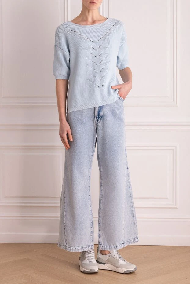 Frame жіночі джинси з бавовни блакитні жіночі купити фото з цінами 161470 - фото 2