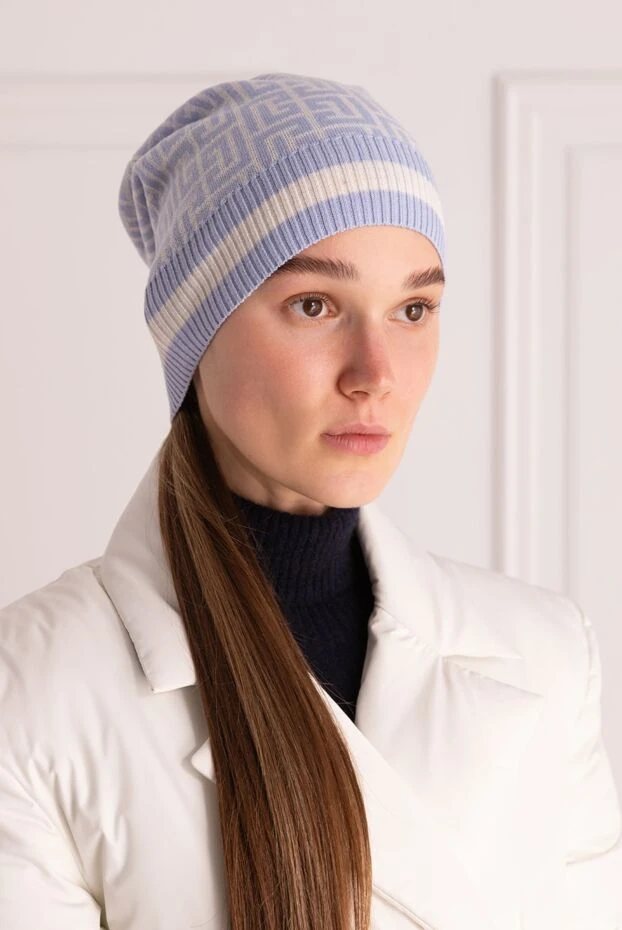 Balmain жіночі шапка з вовни блакитна жіноча купити фото з цінами 161485 - фото 2