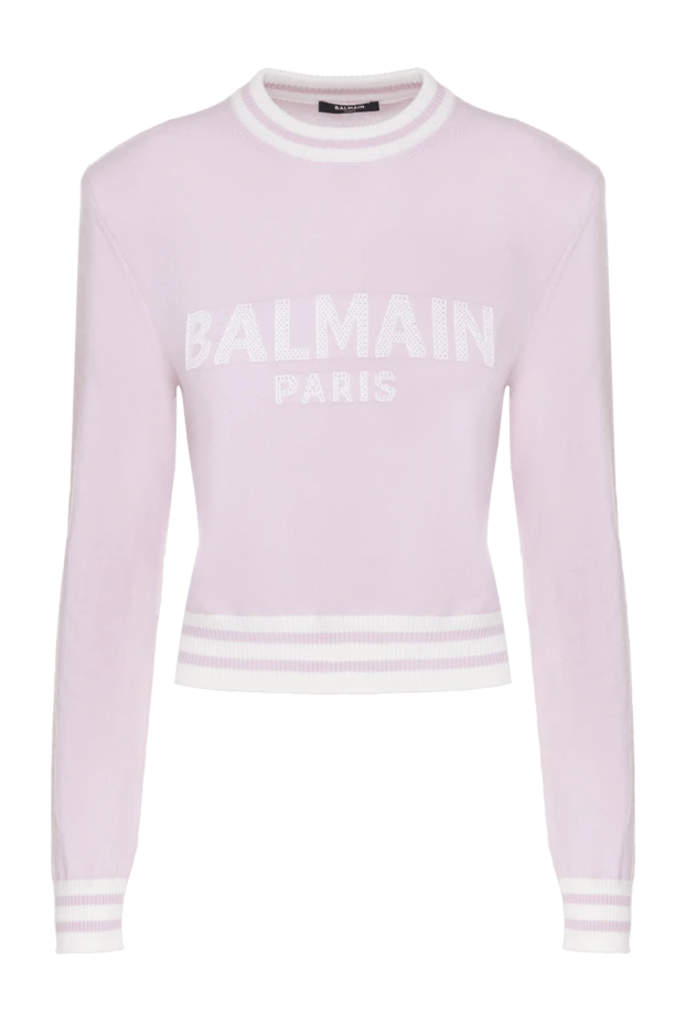 Balmain woman white cotton and polyester jumper for women 174879 - photo 1