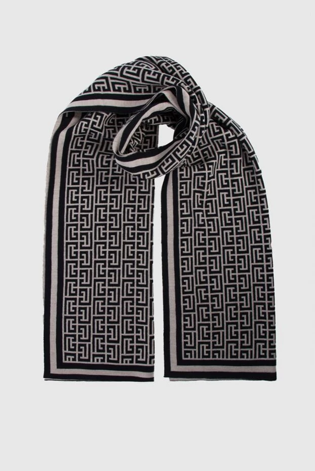 Balmain woman black wool scarf for women 161492 - photo 1