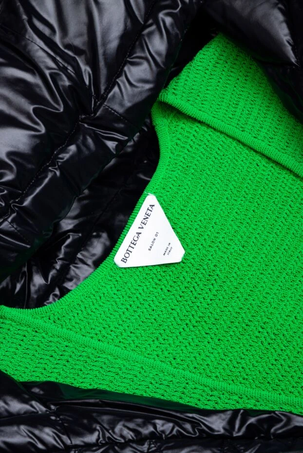 Bottega Veneta green jersey dress with shaped trim along the bottom and a deep neckline 161512 - photo 3