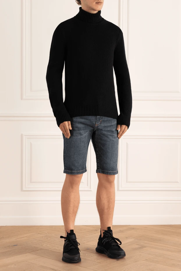 Dolce & Gabbana мужские шорты из хлопка синие мужские купить с ценами и фото 161513 - фото 2