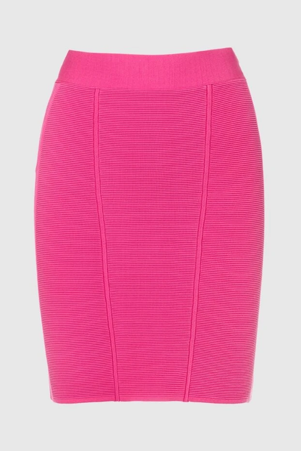 Herve Leger pink viscose and polyester skirt for women 161558 - photo 1