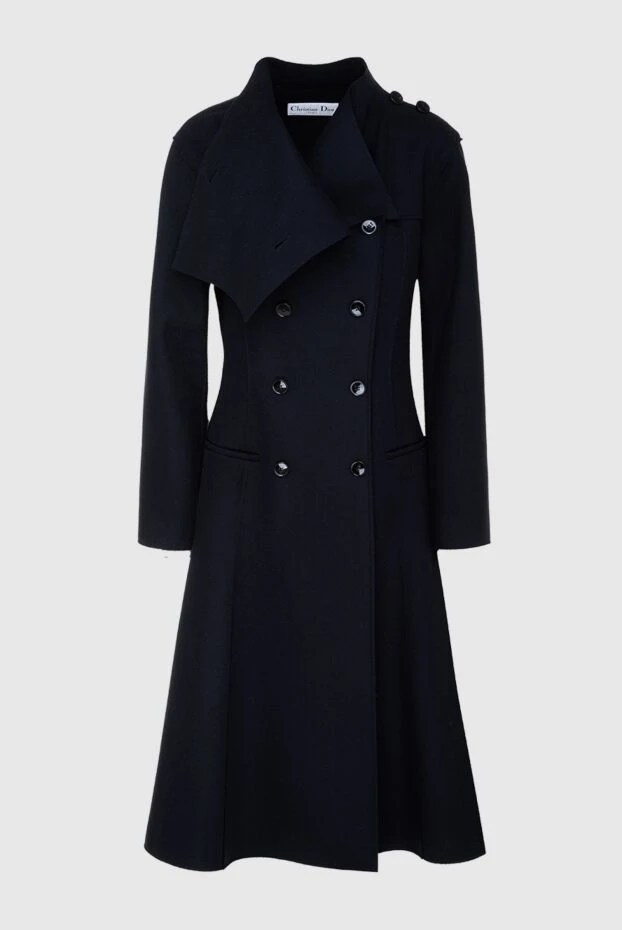 Dior woman women's black wool coat buy with prices and photos 161614 - photo 1
