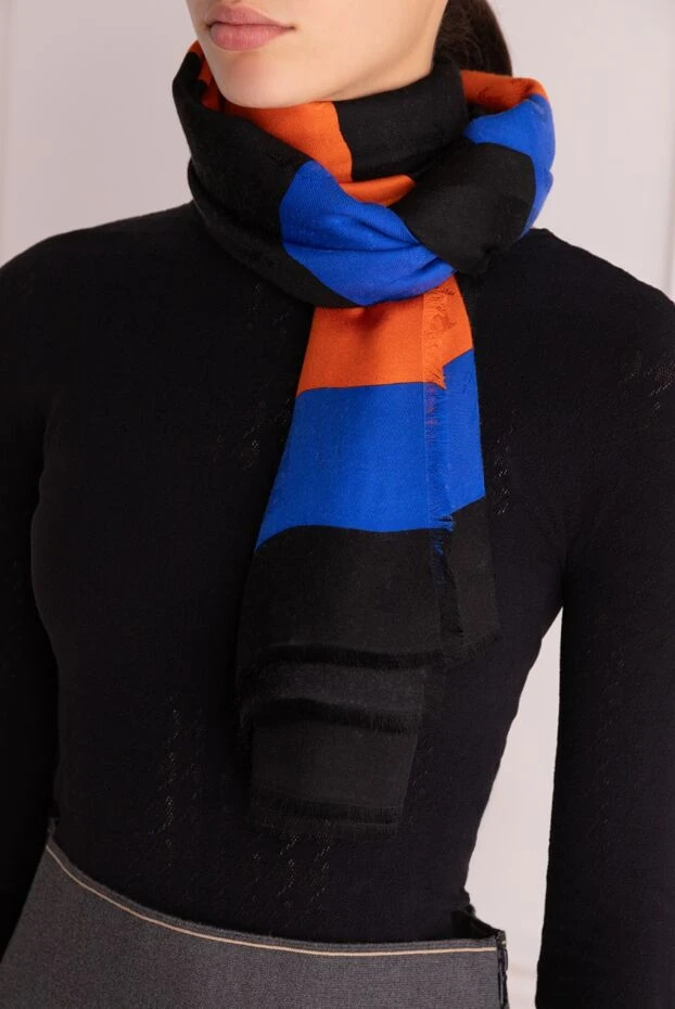 Dior женские шарф из шелка и шерсти оранжевый женский купить с ценами и фото 161622 - фото 2